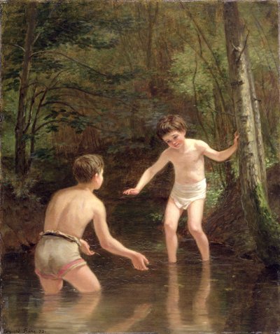 Bathing Boys, 1873 by Pierre Edouard Frere